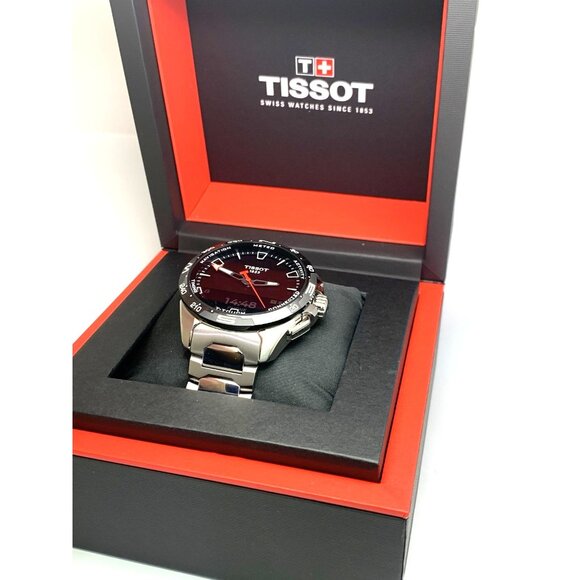 Tissot T- Touch Connect Solar Men's Watch Titanium Black 47.5mm T1214204405100 - Picture 3 of 14